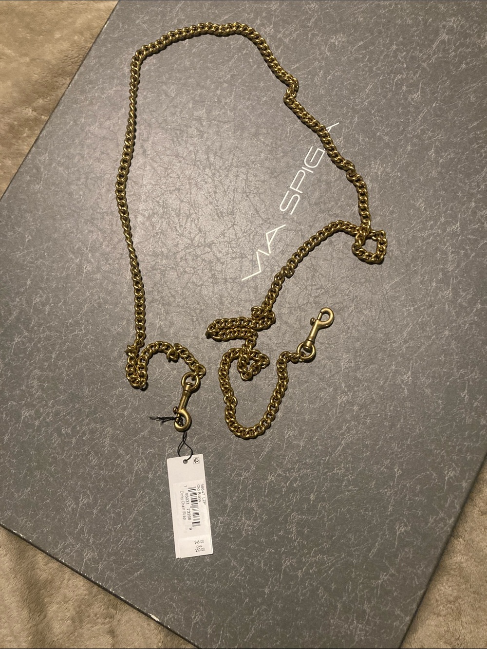 Coach Antiqued Gold Chain Strap